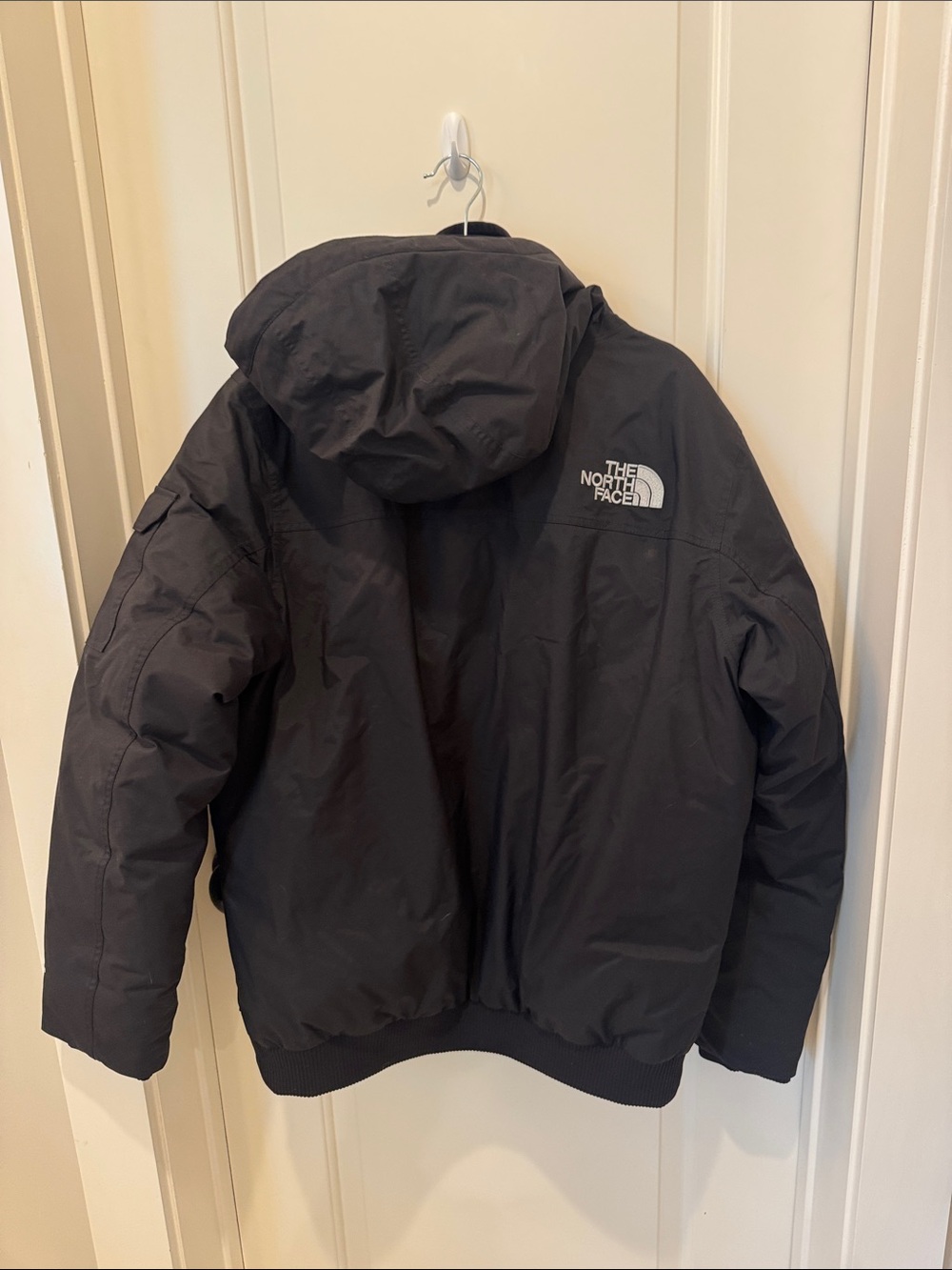 M The North Face Black Men's Hooded Puffer Jacket ski snowboarding winter coat - Picture 5 of 11